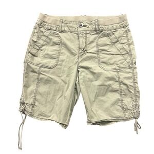 Great Northwest Indigo Utility Shorts Size 8 Excellent Hiking Cargo Stretch